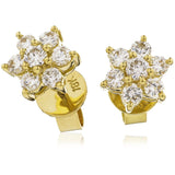 DIAMOND CLUSTER STUD EARRINGS - HEERA DIAMONDS