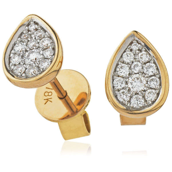 DIAMOND CLUSTER STUD EARRINGS - HEERA DIAMONDS