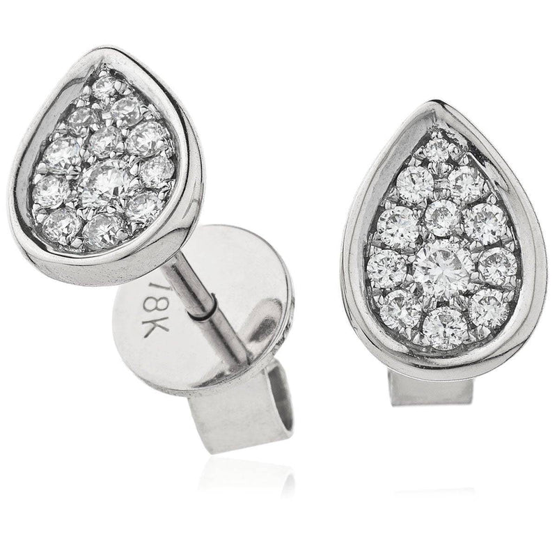 DIAMOND CLUSTER STUD EARRINGS - HEERA DIAMONDS