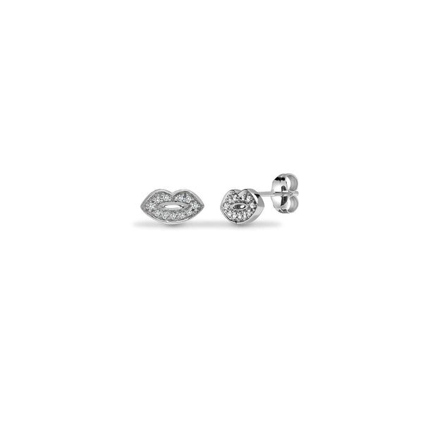 DIAMOND STUD EARRINGS IN 9K WHITE GOLD - HEERA DIAMONDS