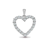 18ct White Gold Diamond Pendant - HEERA DIAMONDS