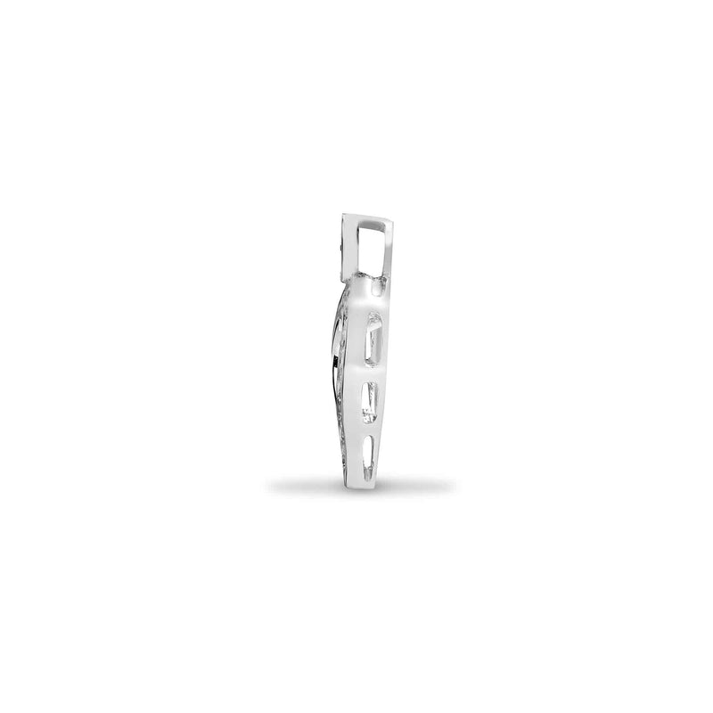 18ct White Gold Diamond Pendant - HEERA DIAMONDS