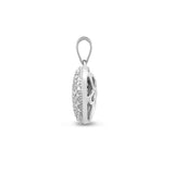 9ct White 0.50ct Pave Set Diamond Heart - HEERA DIAMONDS