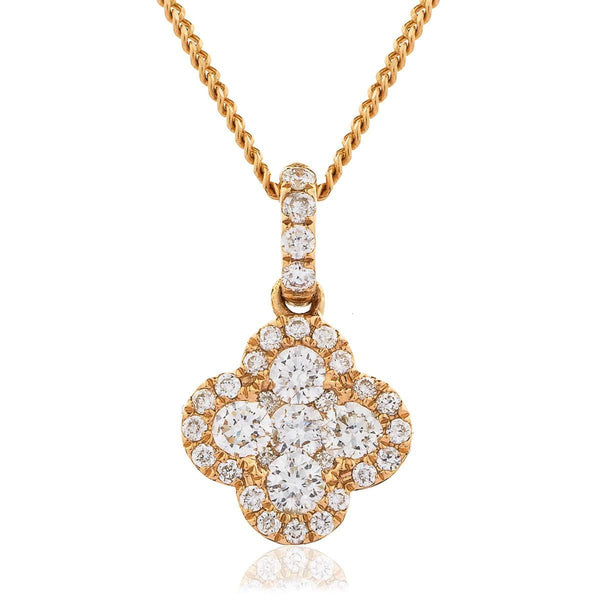 Diamond Cluster Pendant - HEERA DIAMONDS