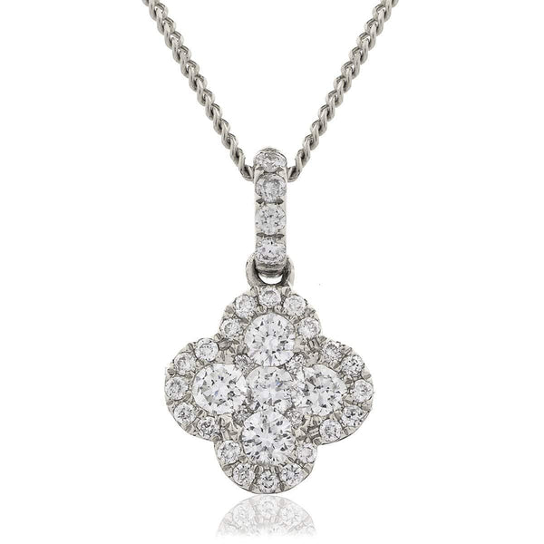 Diamond Cluster Pendant - HEERA DIAMONDS