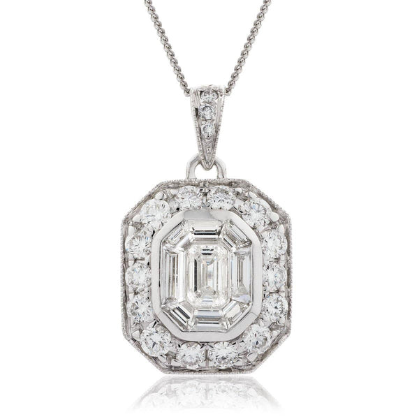 Diamond Cluster Pendant - HEERA DIAMONDS