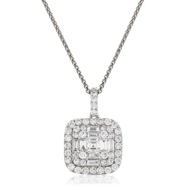 Diamond Cluster Pendant - HEERA DIAMONDS