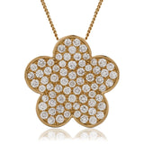 Flower Cluster Pendant in Pave Set - HEERA DIAMONDS