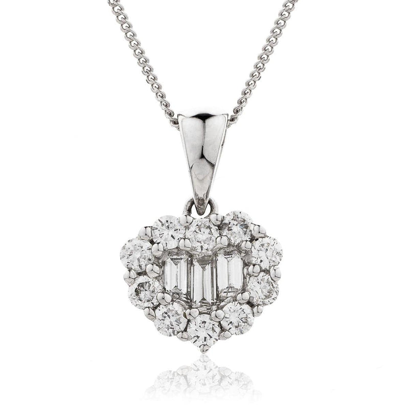 Heart Cluster Pendant - HEERA DIAMONDS