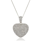 Heart Pave Diamond Pendant - HEERA DIAMONDS