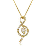 Musical Note Cluster Pendant - HEERA DIAMONDS